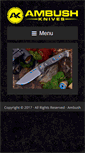 Mobile Screenshot of ambushknives.com