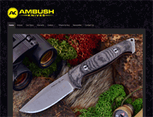 Tablet Screenshot of ambushknives.com